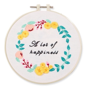 Embroidery Kit for Beginner, modern embroidery kit, embroidery kit funny, beginner embroidery kit floral, DIY craft kits