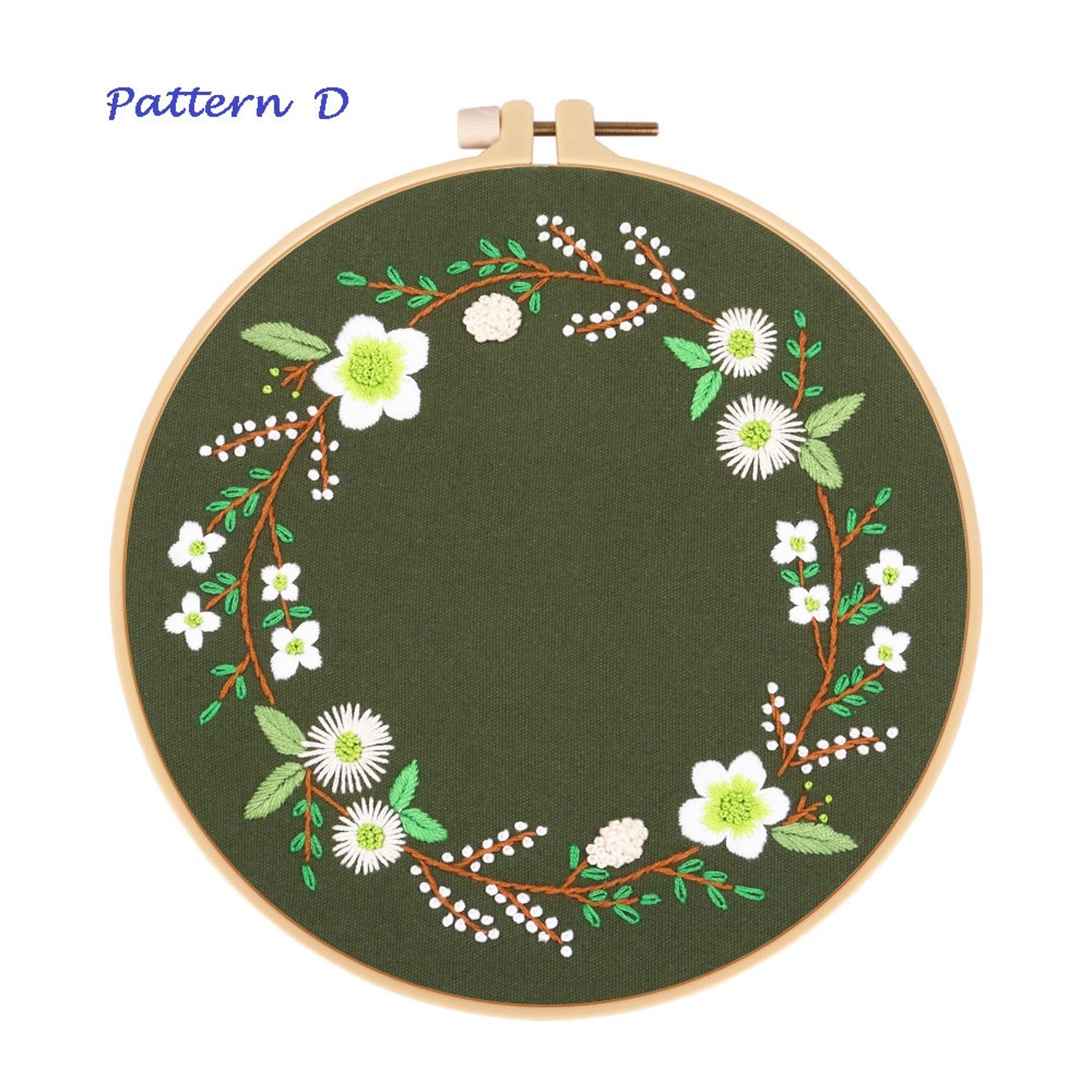 Embroidery Kit for Beginner Floral Beginner Embroidery Kit Etsy