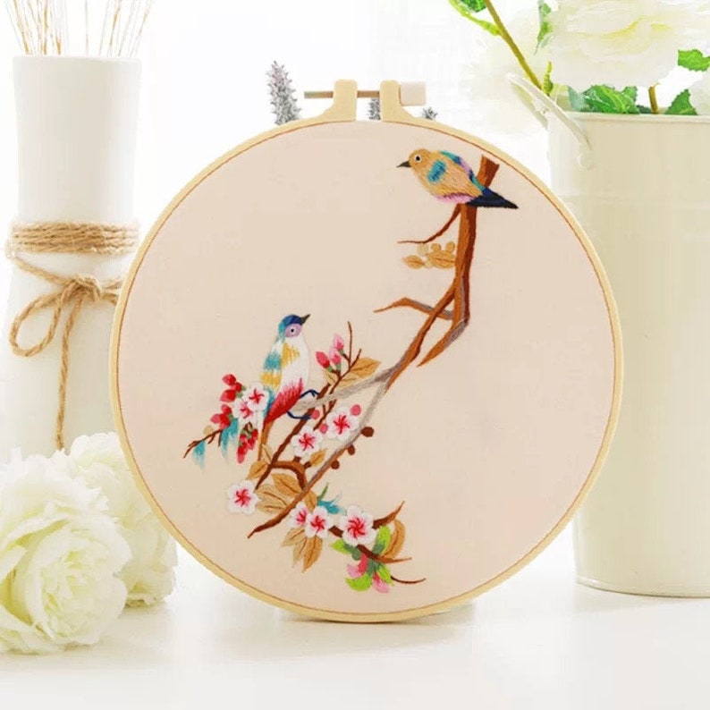 DIY Embroidery Kit beginner embro shop kit Bird Beginner Direct stock discount