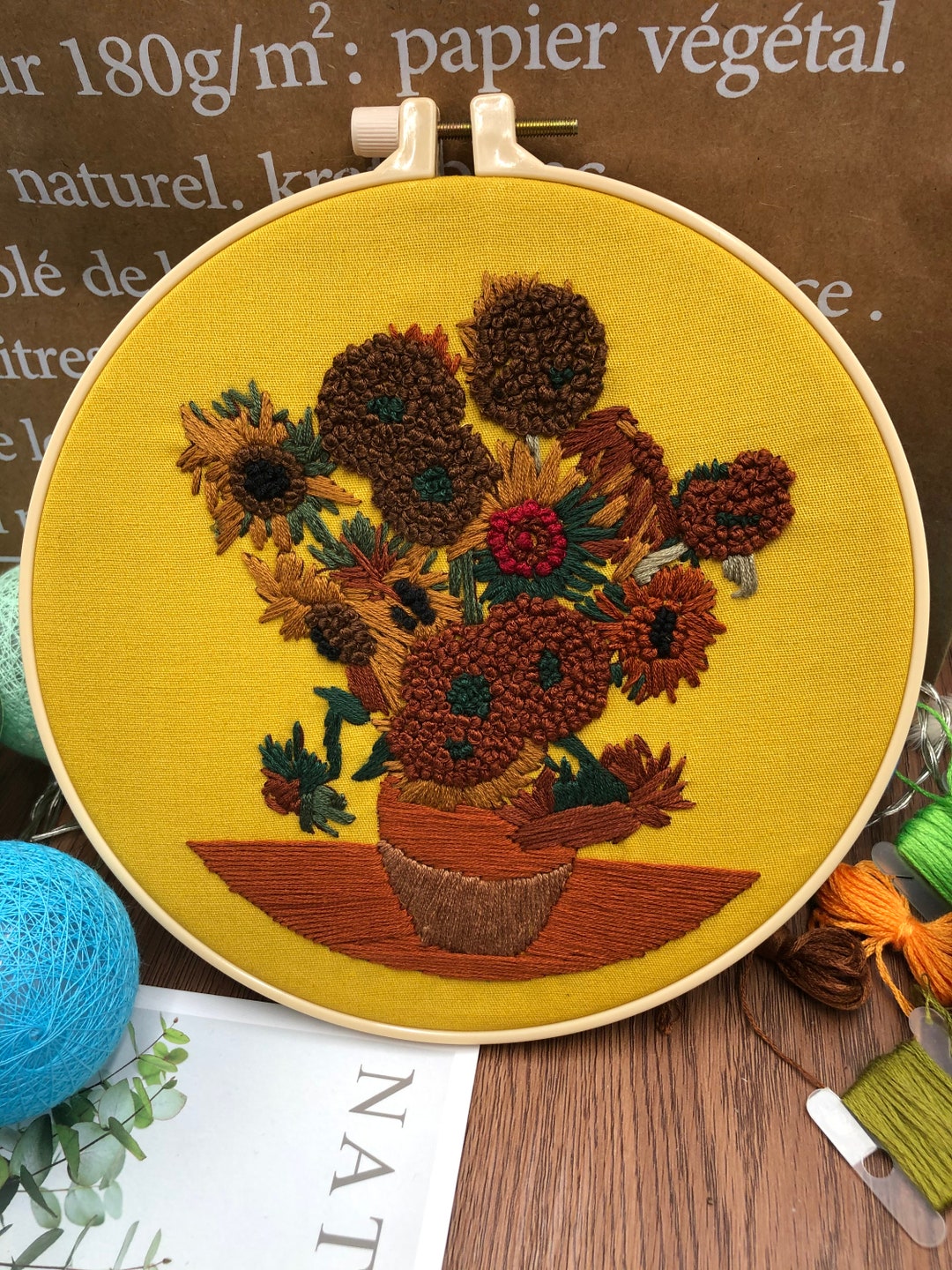 DIY Embroidery Kit Beginner Beginner Embroidery Kit Modern Etsy