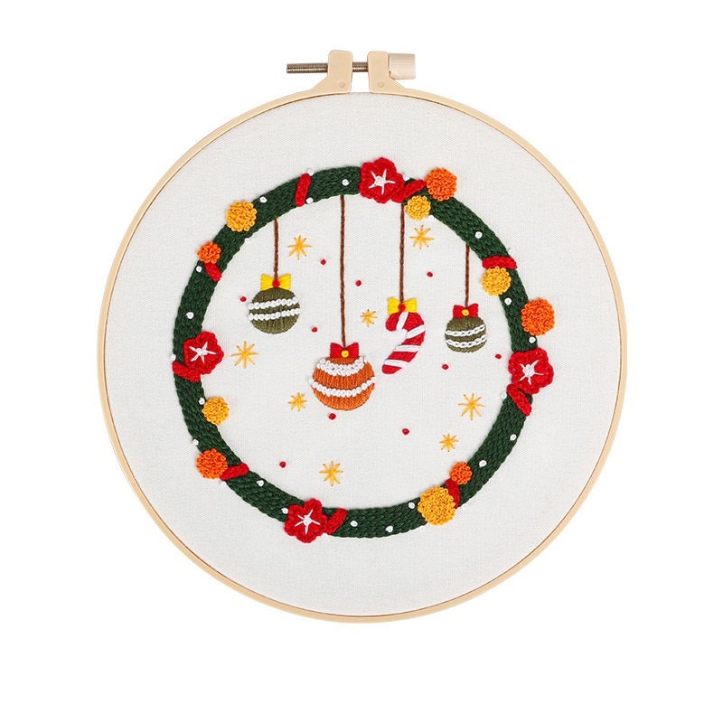 Christmas Embroidery Kit Beginner, Beginner Kit, Modern Embroidery Kit  Cross Stitch, Hand Kit, Bell - Yahoo Shopping