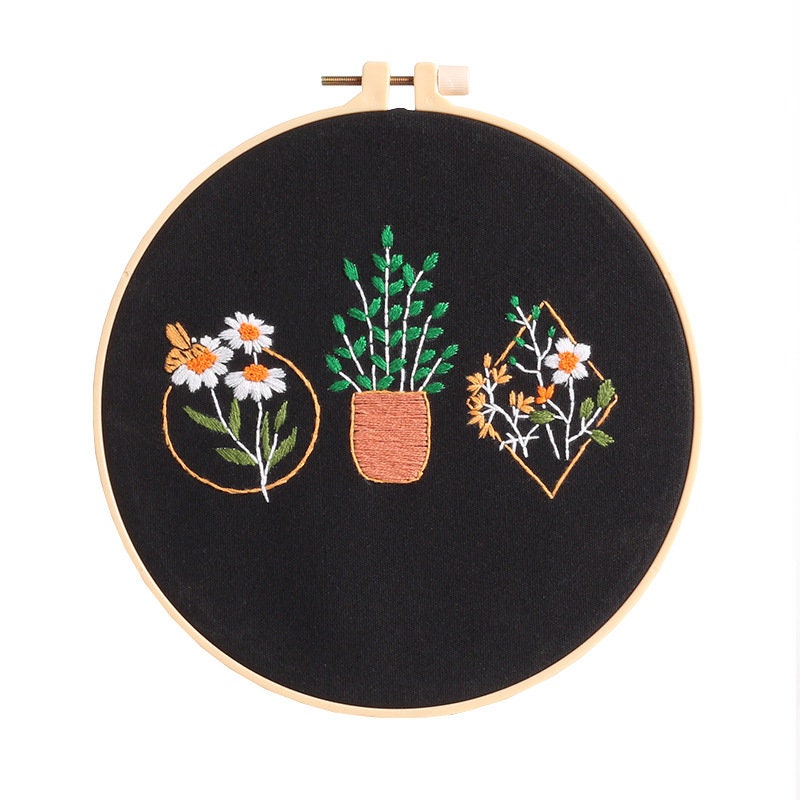 DIY Embroidery Kit Beginner Beginner Embroidery Kit Modern Etsy