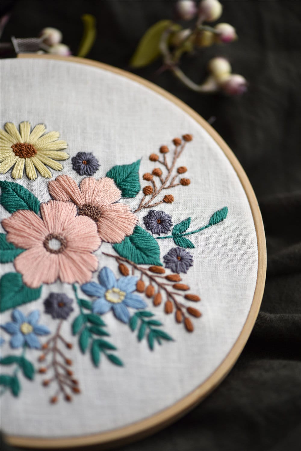 KARLSITEK Hand Beginner Embroidery kit for Adults,Easy Cross