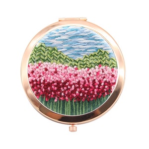 DIY Embroidery kit, Mirror Embroidery Kit beginner, Beginner embroidery kit cross stitch, Hand Embroidery Kit, Needlepoint, DIY Craft Kit