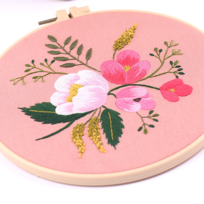 DIY Embroidery Kit Beginner Beginner Embroidery Kit Crewel Etsy