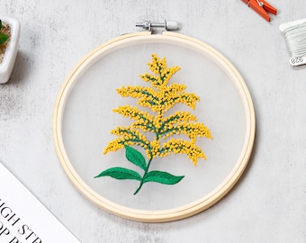 DIY Embroidery Kit beginner, Beginner Embroidery kit, embroidery kit cross stitch, Hand Embroidery kit, Needlepoint, DIY Craft Kit for adult