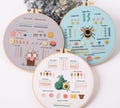 Beginner Embroidery Kit Set of 3, Beginner Embroidery kit, Modern embroidery kit cross stitch, Hand Embroidery Kit, Needlepoint, DIY Craft