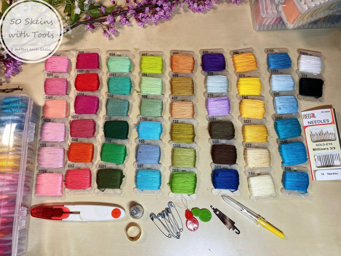 Embroidery Floss for Cross Stitch Embroidery Thread String Etsy