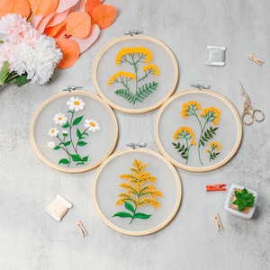 DIY Embroidery Kit beginner, Beginner Embroidery kit, embroidery kit cross stitch, Hand Embroidery kit, Needlepoint, DIY Craft Kit for adult