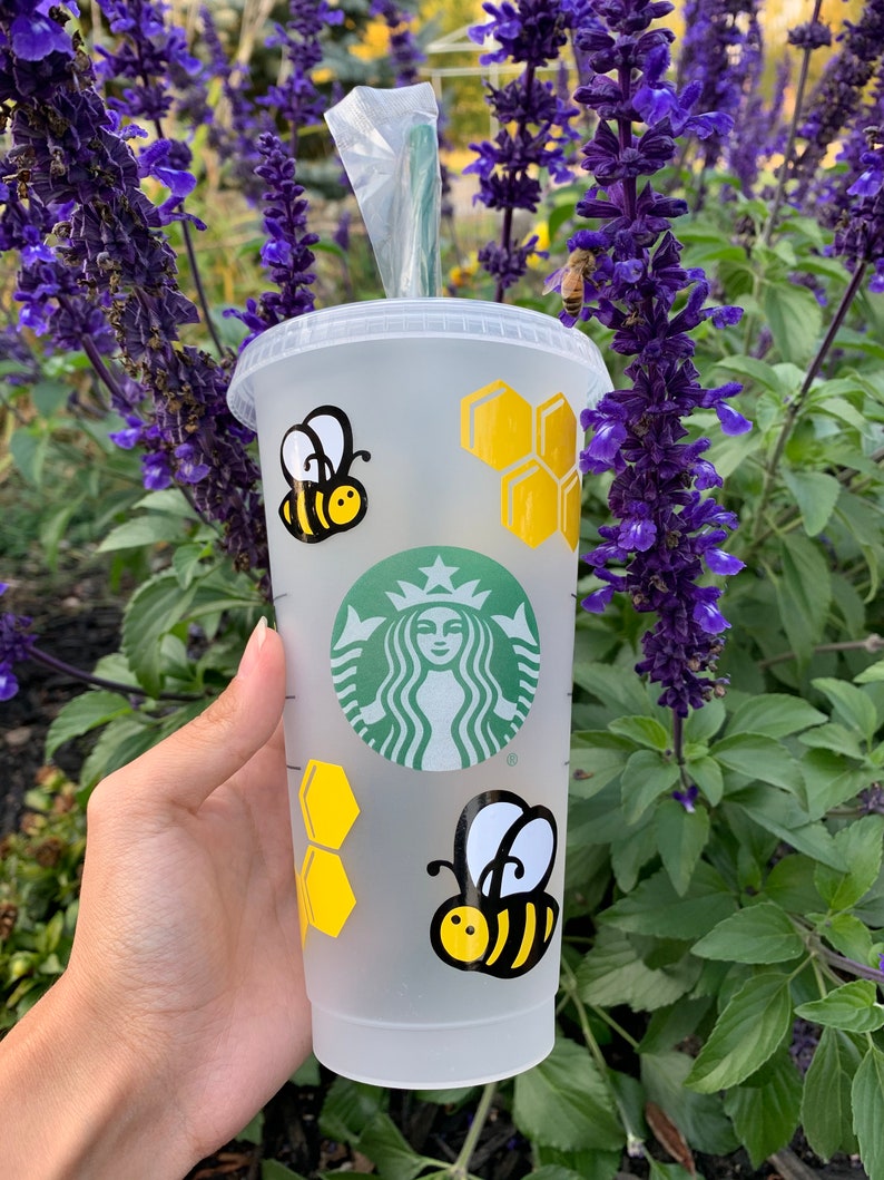 Bee and Honey Comb Starbucks Cup Etsy