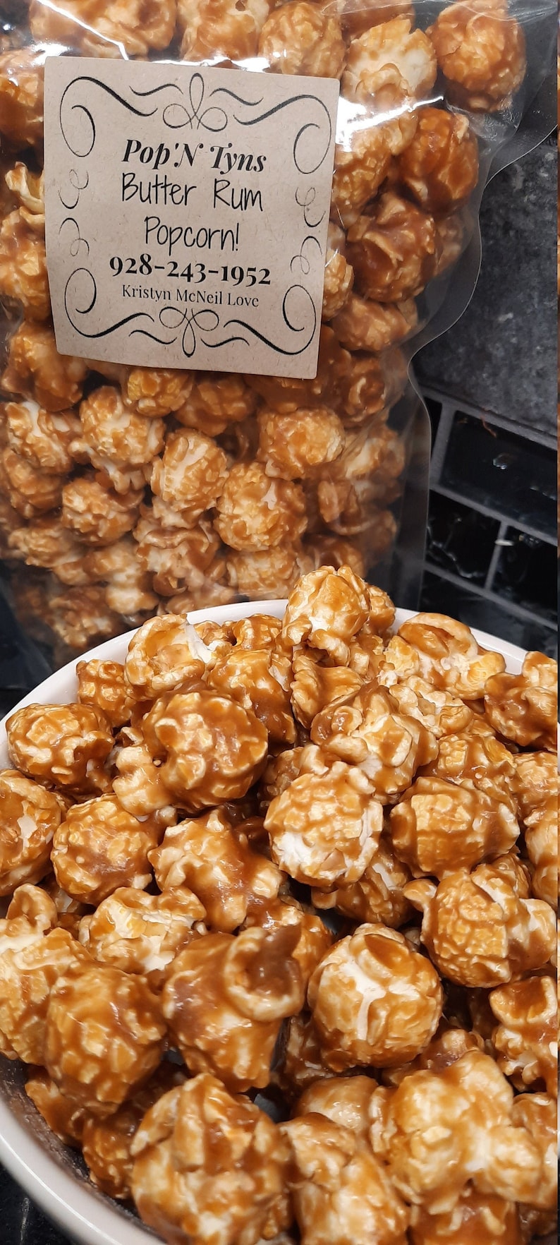 Butter Rum Caramel Popcorn Gourmet Caramel Popcorn Perfect Etsy