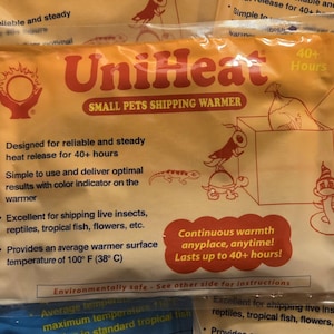 Pacote térmico para transporte recomendado apenas para o inverno.