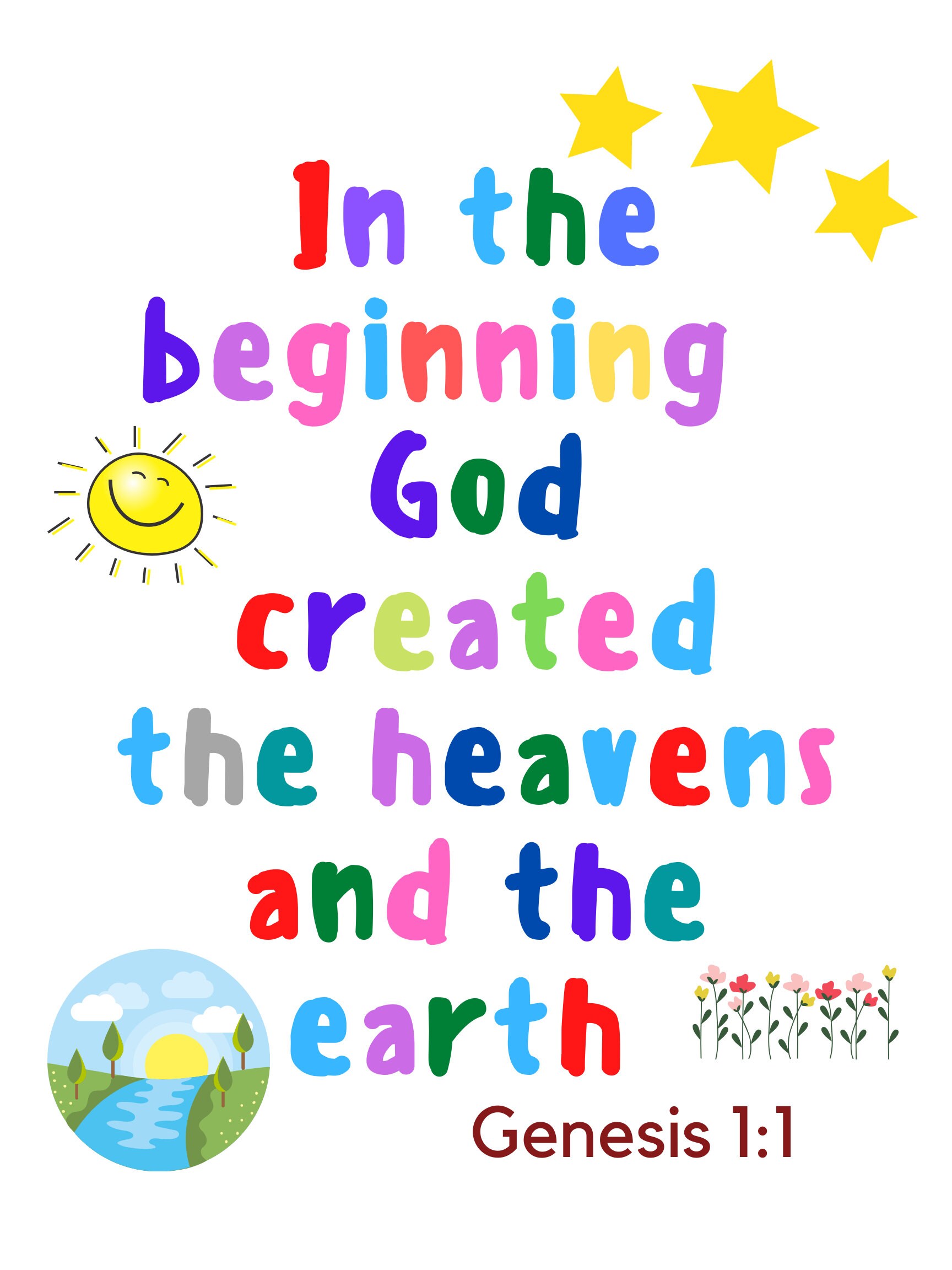 Bible Verse Nurserykids Decorchristian Printable Etsy