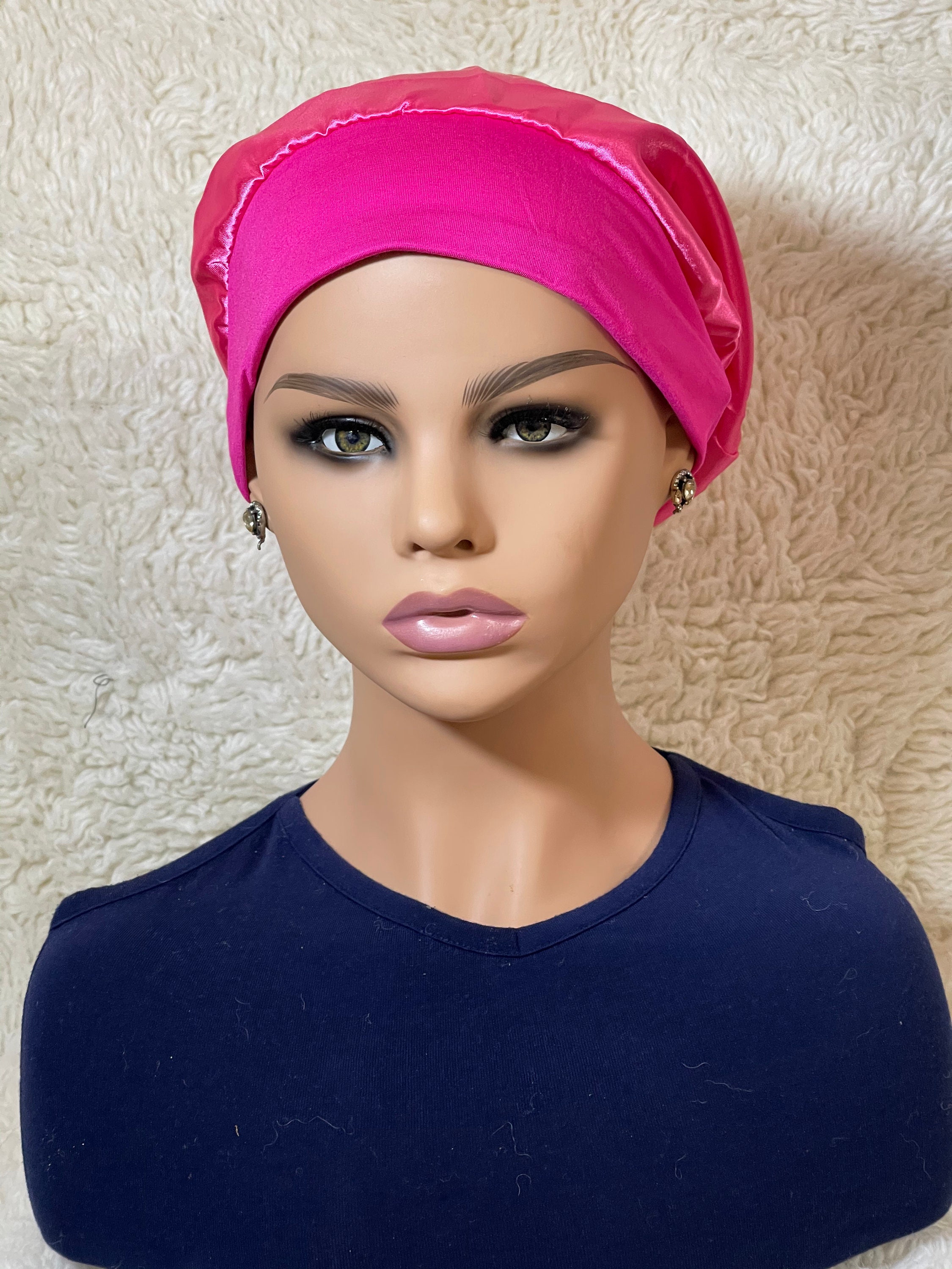 ADJUSTABLE SATIN SLEEP Cap for Natural Hair / Satin Line Hair Etsy