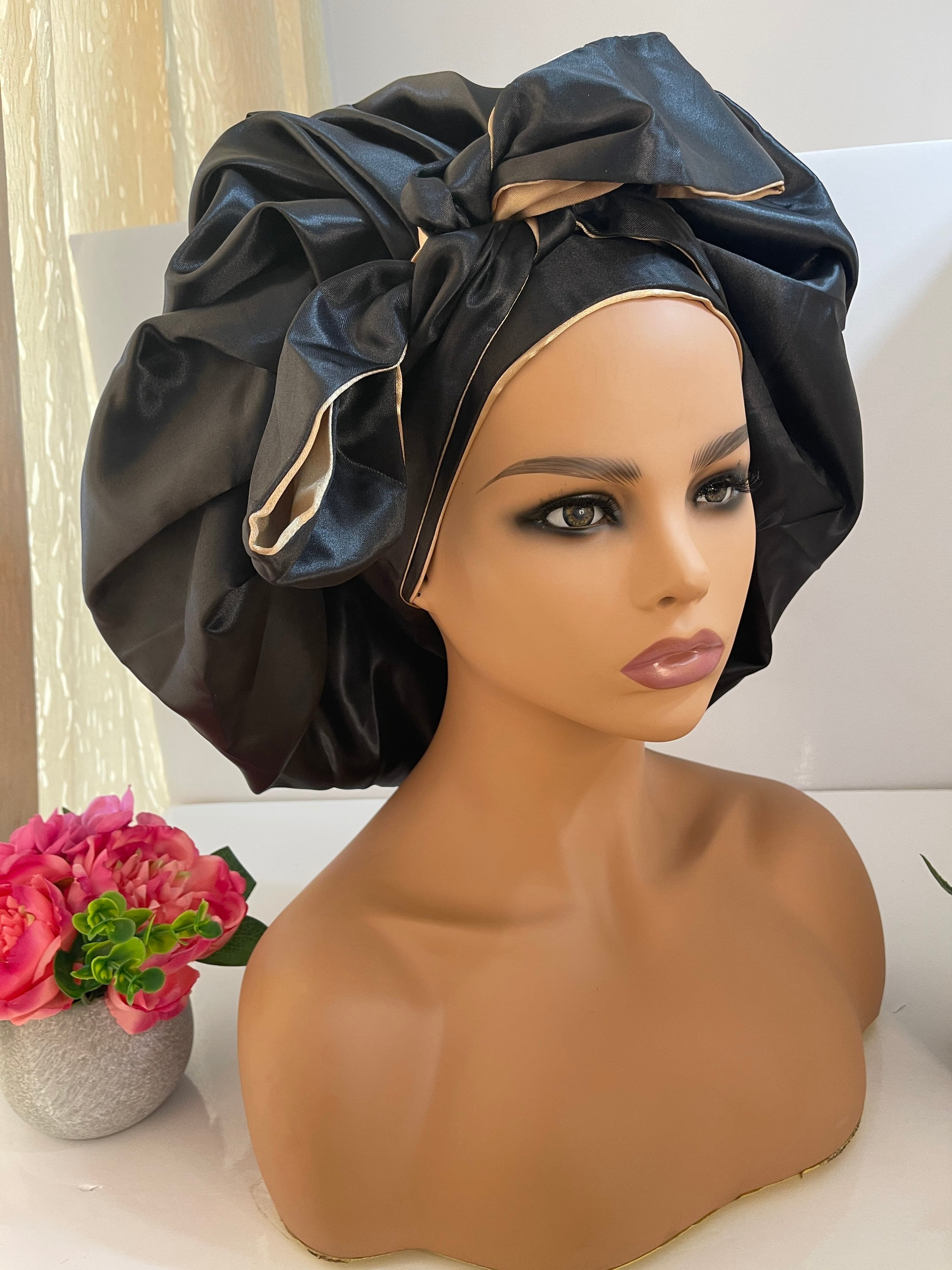 REVERSIBLE SATIN Xxl / Satin Sleep Cap For Big Braids Etsy