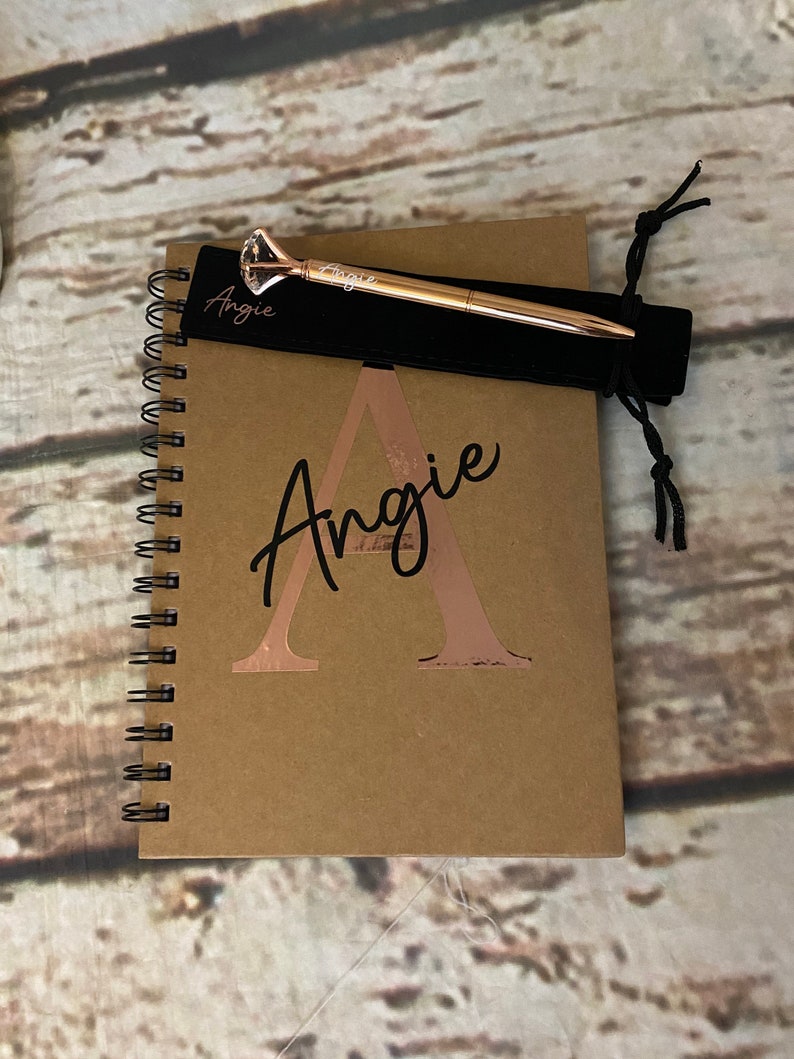 Personalised Notepad/notebook and Pen Gift Set Etsy UK