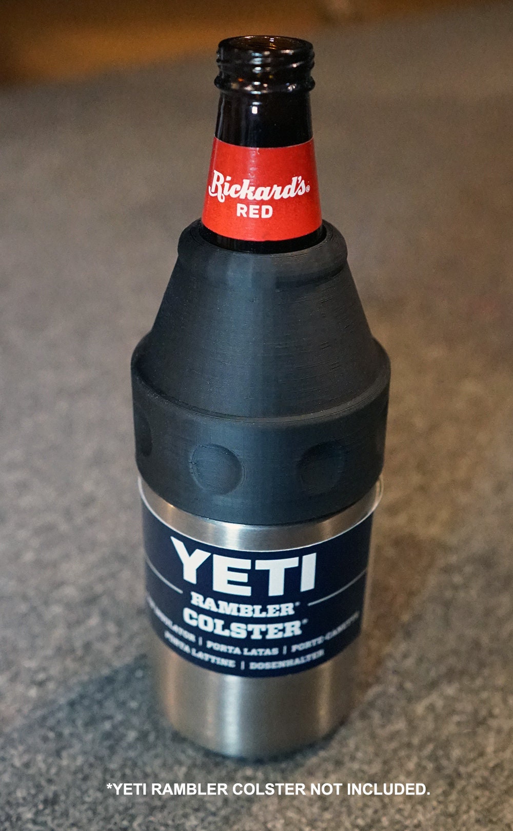 Long Neck Bottle Extender V2.0 for YETI Rumbler Colster/ozark Trail Coolers  QTY: 1 