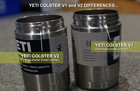 YETI Rambler Colster Can and Bottle Holder Silver One Size