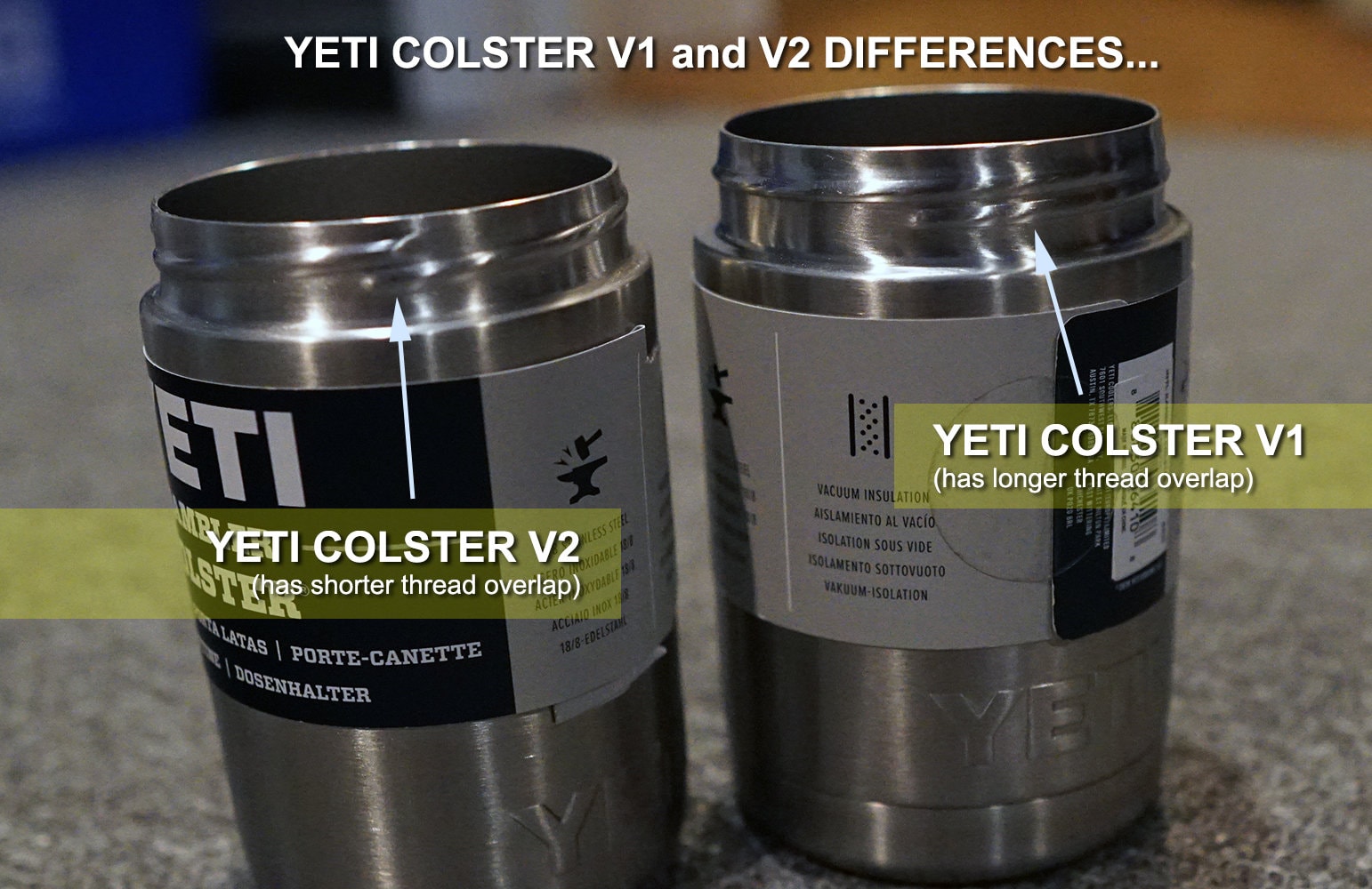 3 Pack Yeti Rambler Colster 2.0 Cooler Can Extender 473ml / 16oz Mix &  Match Colours -  Israel