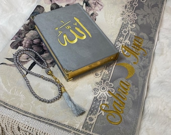 Personalized prayer rug Er-Rabii | personalized prayer rug | Ramadan | Ramadan gift | Eid gift | Eid Mubarak | nikah | Islamic gift