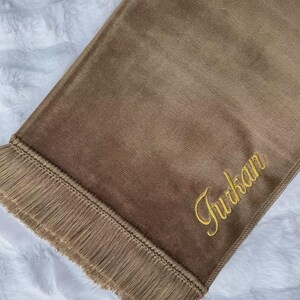 Personalized prayer rug with name | Ramadan | Ramadan gift box | Ramadan gift | Eid gift | Eid Mubarak | Nikah | Islamic gift Braun