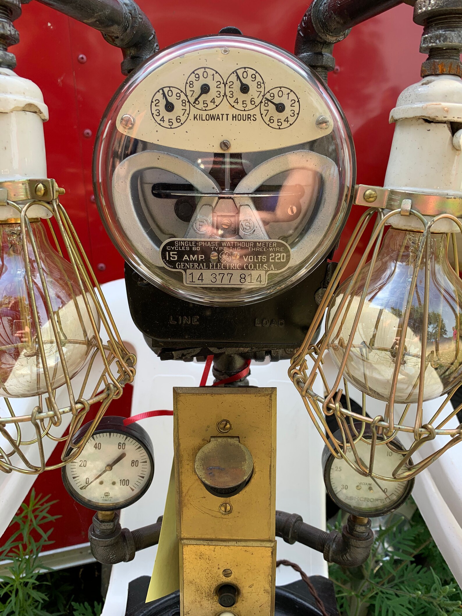 Fully working Vintage Electric Meter industrial Steam Punk Etsy