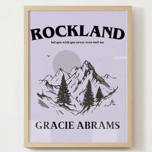Gracie Abrams Rockland Plakat - TYLKO DO POBRANIA CYFROWEGO