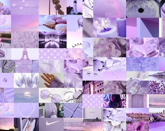 90 Wall Collage Kit Photos Lavender Boujee Tones Aesthetic VSCO Decor, 30 60 or 90 Modern Chic Photo Prints Sent in Mail Tezza Wall Decor