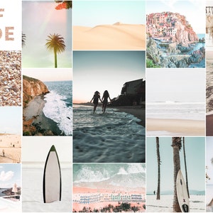 90 Collage Kit Photos Boho Beach Vibes Aesthetic VSCO Wall Decor, 30 60 or 90 Vacation Photo Prints Mailed to You Tezza Wall Kit Room Decor image 5