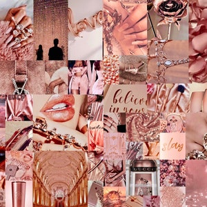  Rose Gold Aesthetic Wall Collage Kit - by Boho Cove