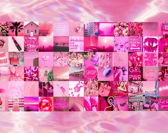 Pink Aesthetic Wall Collage - Etsy