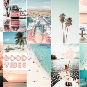 90 Collage Kit Photos Boho Beach Vibes Aesthetic VSCO Wall Decor, 30 60 or 90 Vacation Photo Prints Mailed to You Tezza Wall Kit Room Decor image 6