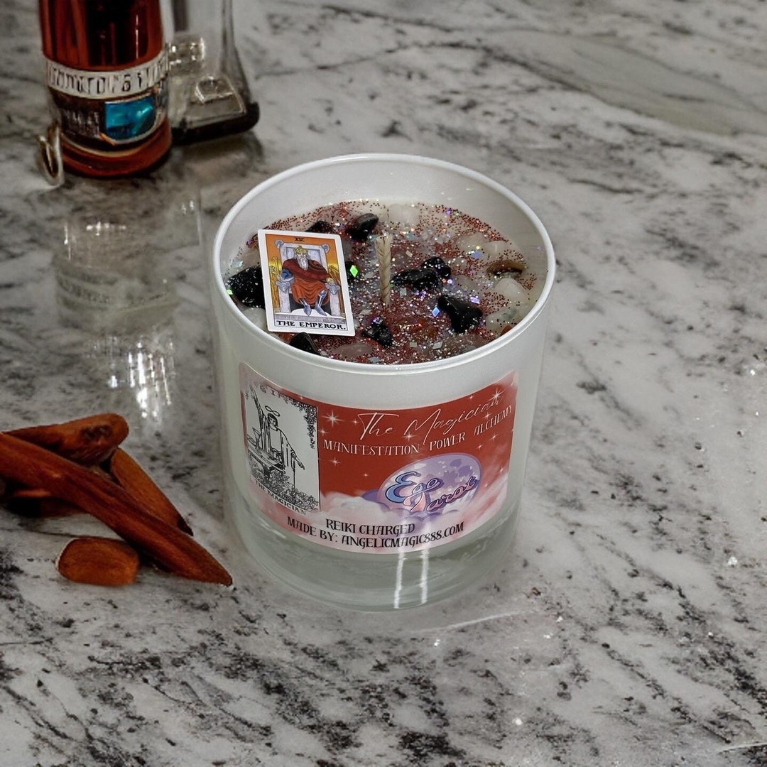Eso Tarot Magician Crystal Tarot Candle Reiki Charged Etsy
