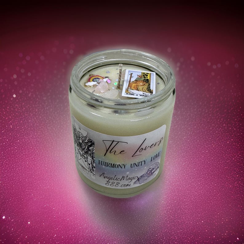 Eso Tarot Mini Bundle 6 Bundle Crystal Candle With Mini Tarot Card
