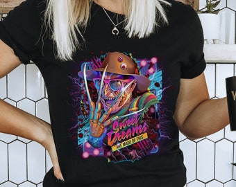 Freddy Krueger T-Shirt, Nightmare on Elm Street Shirt, Horror Movie Shirt, Horror Movie Gift, Halloween Horror Movie Shirt, Halloween Shirt