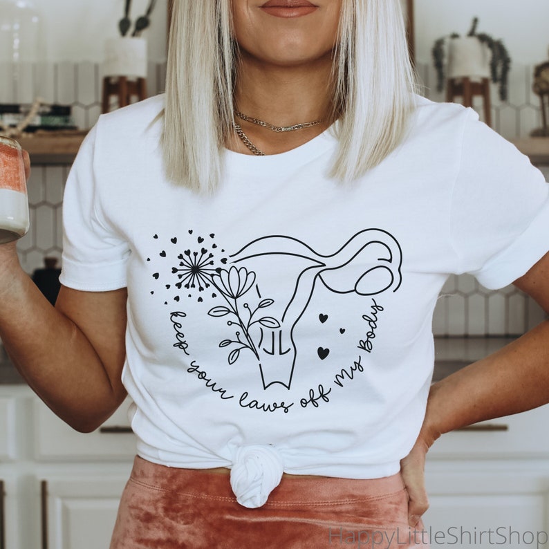 Gardez vos lois hors de ma chemise corporelle, Droits des femmes, Protéger les droits des femmes, Vêtements pour femmes, Chemise féministe, Pro Choice, Chemise minimaliste image 1