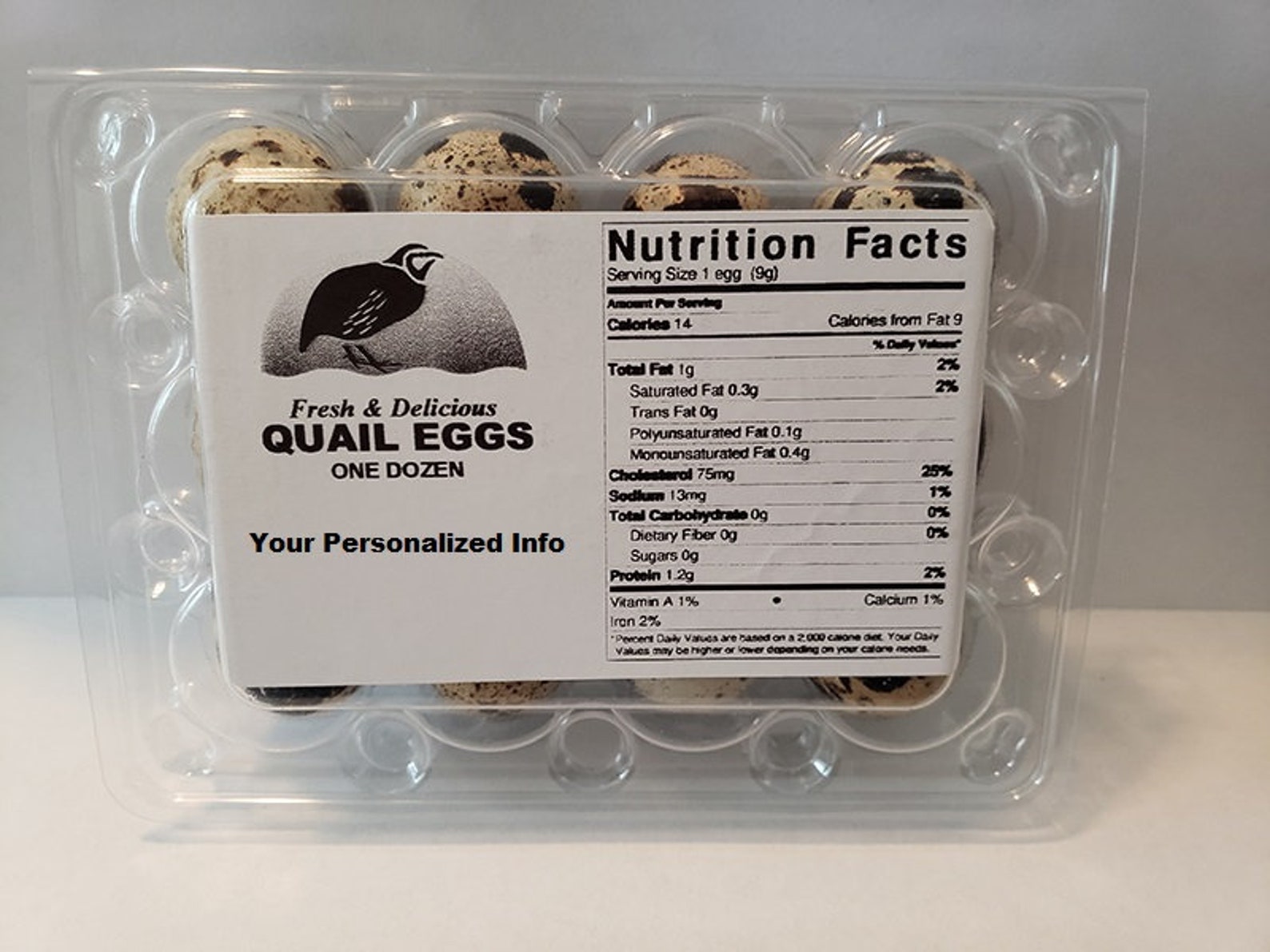 Personalized Quail Egg Carton Labels | Etsy
