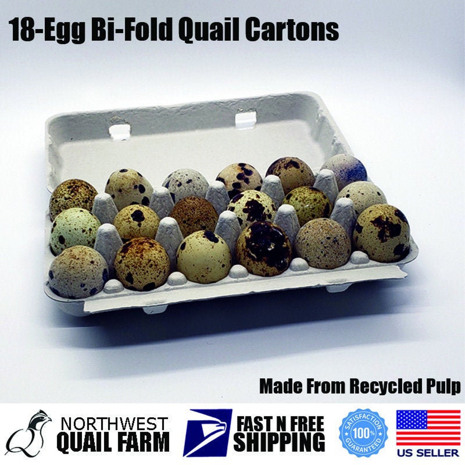Paper Pulp Quail Egg Cartons 18 Eggs 100 Recycled and Etsy