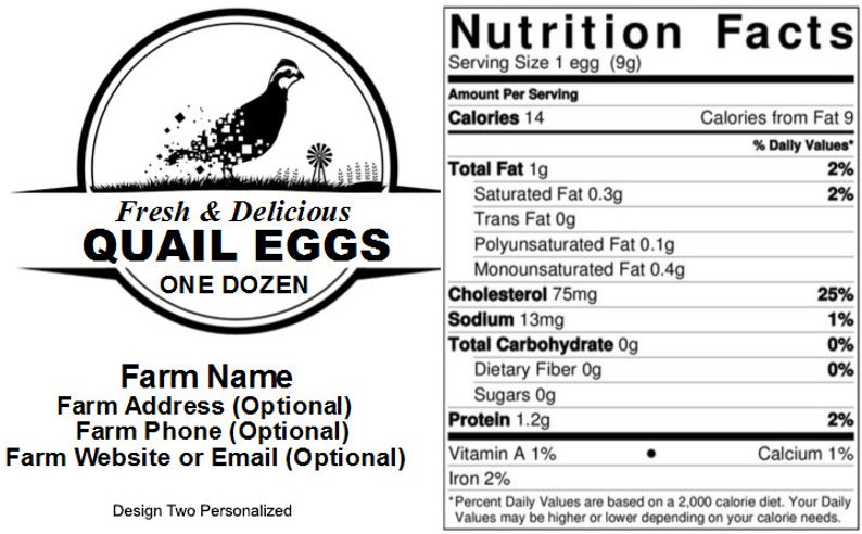 Egg Carton Labels Template