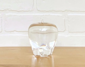 Steuben Crystal Apple Paperweight