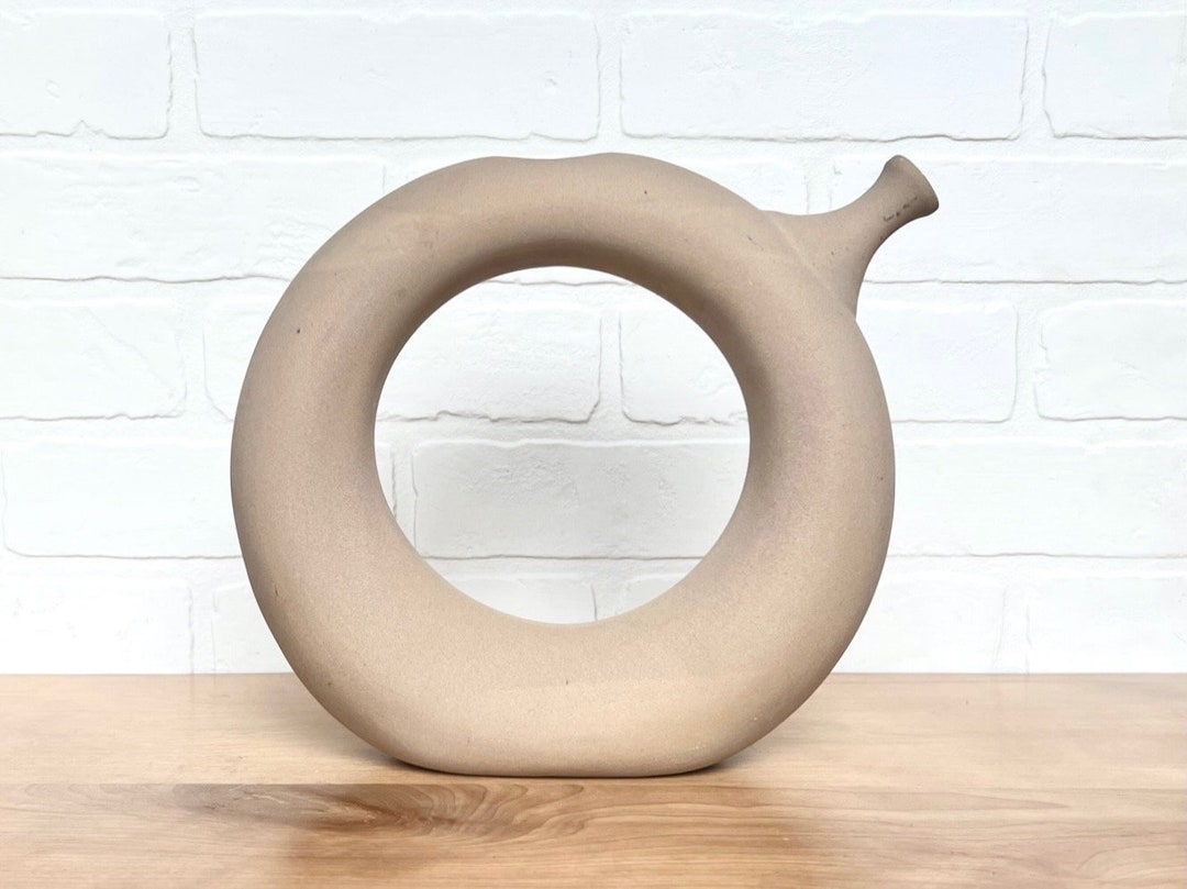 Hartstone Pottery Donut Wine Decanter Etsy