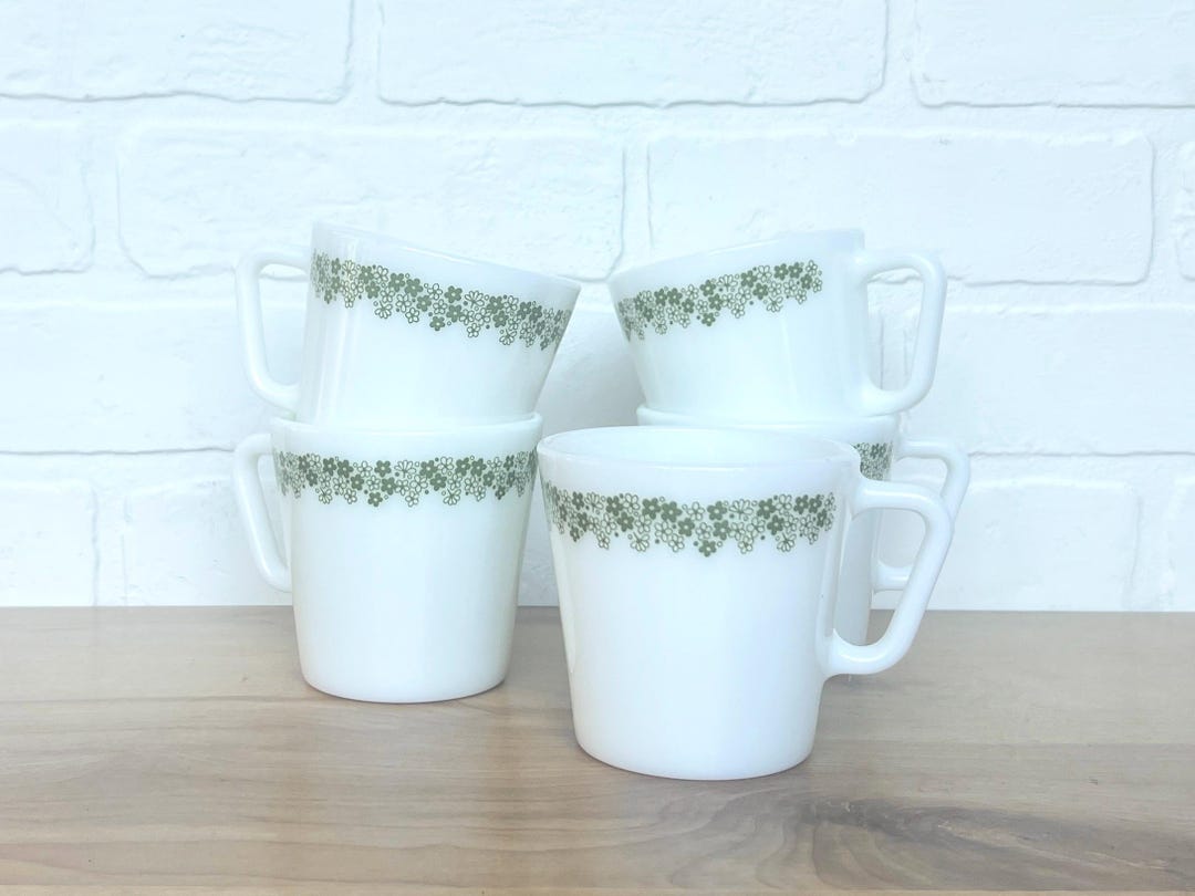 Pyrex Mugs Vintage Pyrex Milk Glass Coffee Mugs - Etsy