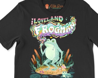 Loveland Frogman - cryptid Short-Sleeve Unisex T-Shirt - Size inclusive cryptozoology t-shirt
