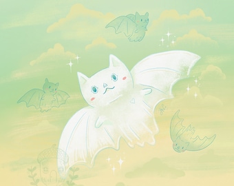 Fantôme de chauve-souris - Impression artistique