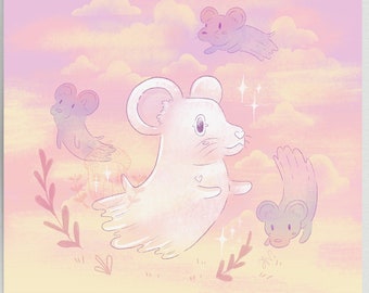 Souris fantôme - Impression artistique