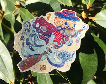 Scungilli Man - Vinyl Sticker - Last podcast on the left fan art