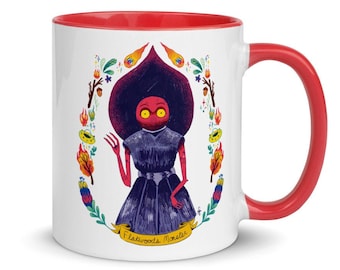 Flatwoods Monster Cryptid Mug with Color Inside