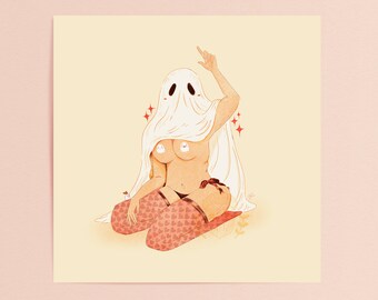 Fantôme amical - Pin-up Impression artistique