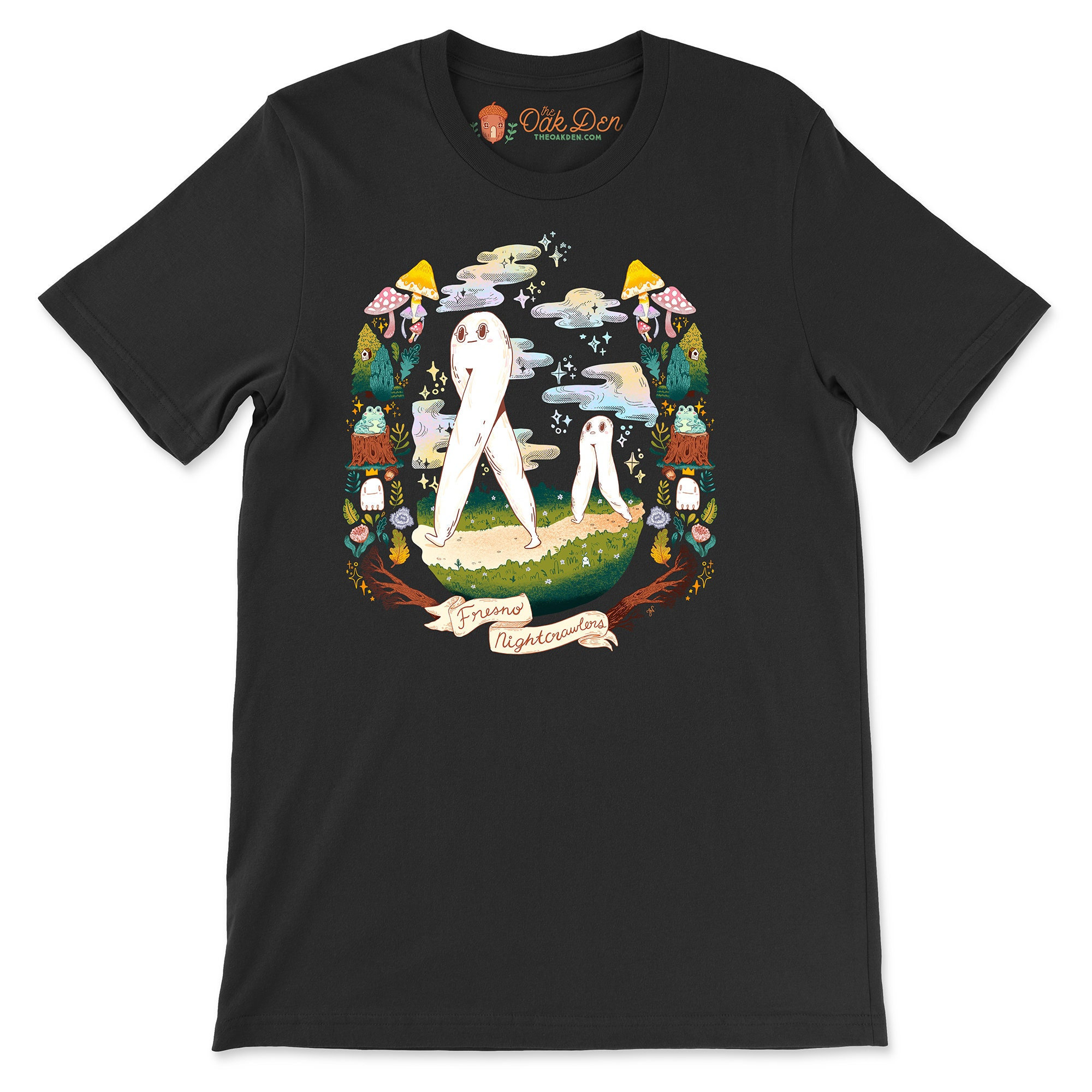 Fresno Nightcrawler - Cryptid Portraits - Short-Sleeve Unisex T-Shirt - Size inclusive cryptozoology t-shirt