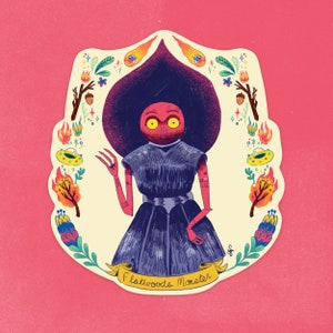 o monstro de Flatwoods - Adesivo de vinil Cryptid